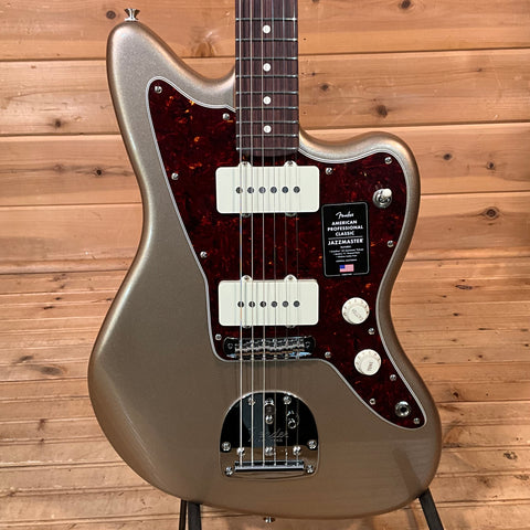 Fender American Professional Classic Jazzmaster Electric Guitar - Faded Firemist Gold