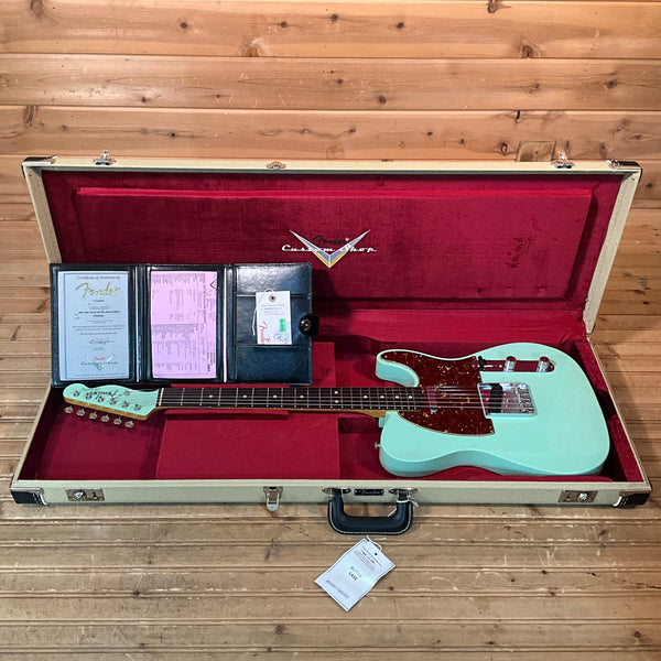 Fender Custom Shop 1963 Telecaster Journeyman Relic Electric Guitar - Aged Surf Green