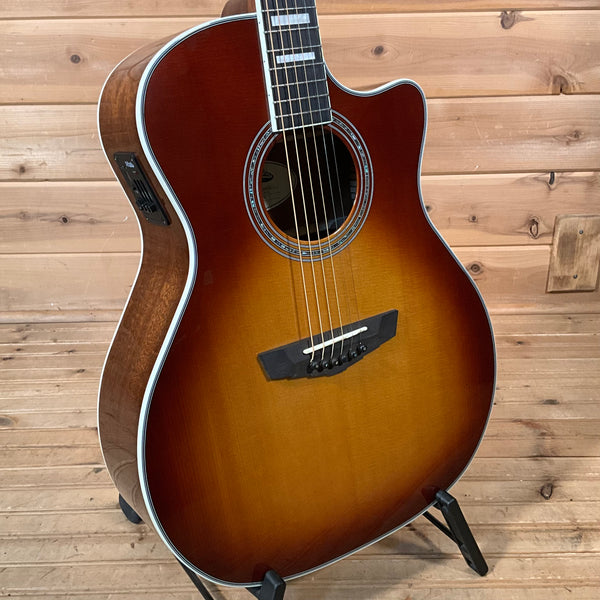 D'Angelico Premier Gramercy Acoustic Guitar - Iced Tea Burst