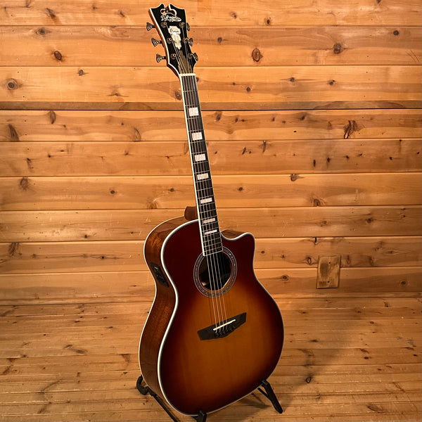 D'Angelico Premier Gramercy Acoustic Guitar - Iced Tea Burst