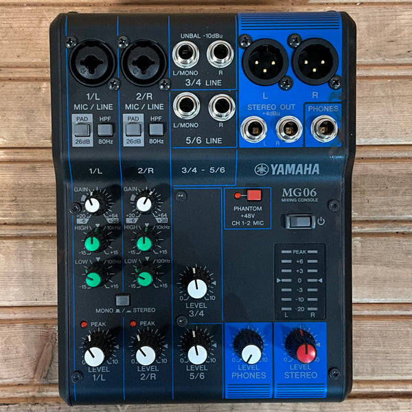Yamaha MG06 6-Channel Mixer USED