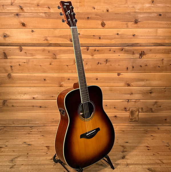 Yamaha FG-TA TransAcoustic Dreadnought Acoustic Electric Guitar - Brown Sunburst