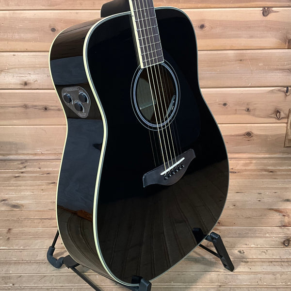 Yamaha FG-TA TransAcoustic Dreadnought Acoustic Electric Guitar - Black