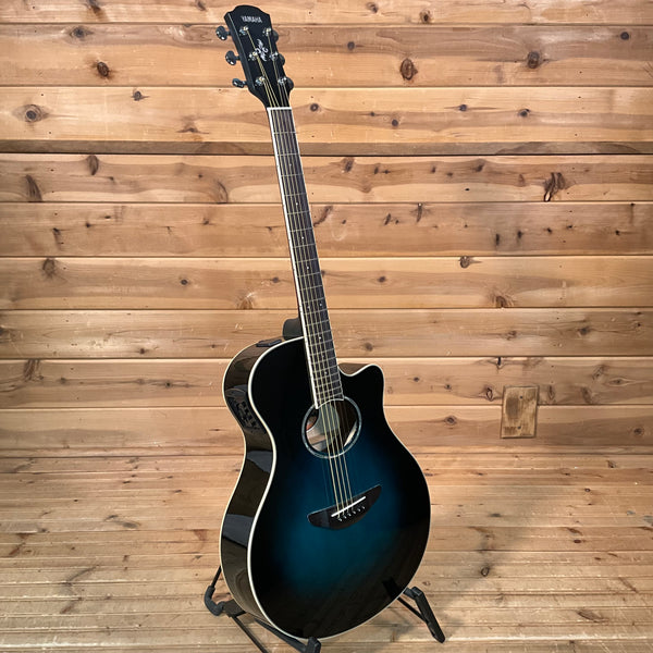 Yamaha APX600 Thinline Acoustic Electric Guitar - Oriental Blue Burst
