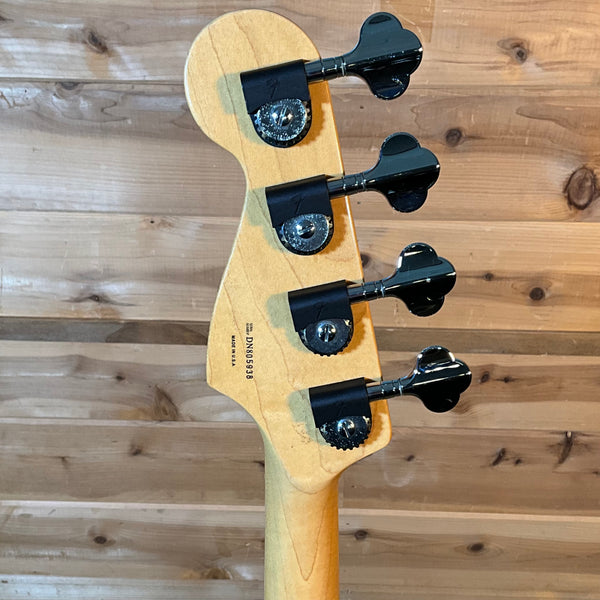 Fender 1998 American Deluxe Jazz Electric Bass Guitar USED - Teal Green Transparent