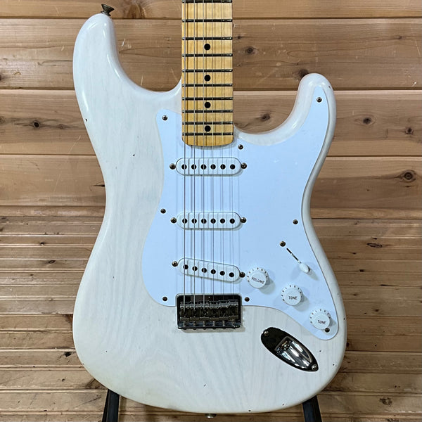 Fender Custom Shop LTD 1954 Stratocaster Hardtail Journeyman Relic Electric Guitar - Aged White Blonde