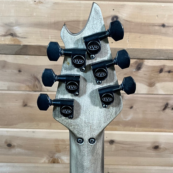 EVH Custom Shop Special Edition Wolfgang Relic Electric Guitar - White/Black Stripes