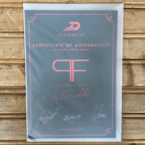 Duesenberg Alliance Paul Franklin Lapsteel - Red