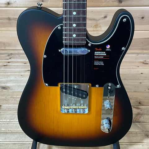 Fender Limited Edition American Performer Timber Telecaster Electric Guitar - 2-Color Sunburst