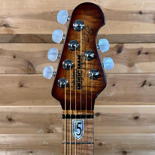 Ernie Ball Music Man JP15 Electric Guitar USED - Sahara Burst Quilt