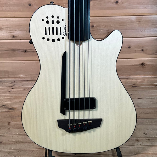 Godin A5 Ultra Natural Fretless A/E Bass - Natural