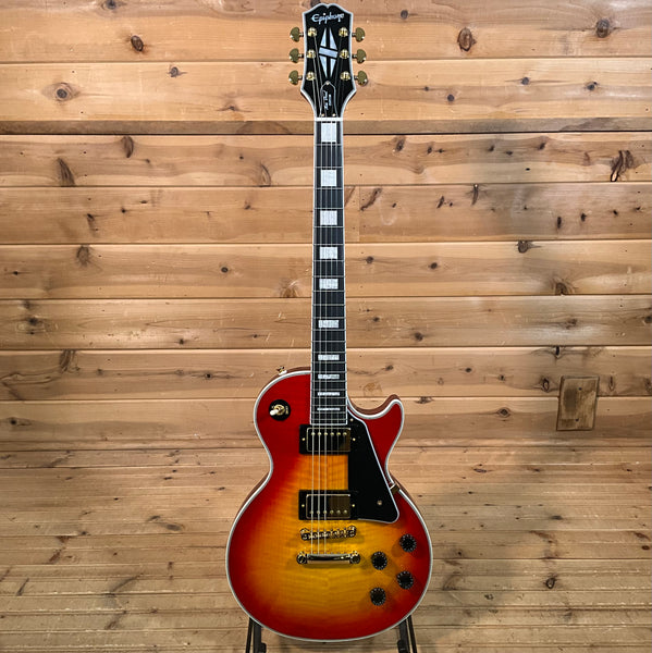 Epiphone Les Paul Custom Figured Electric Guitar - Heritage Cherry Sunburst