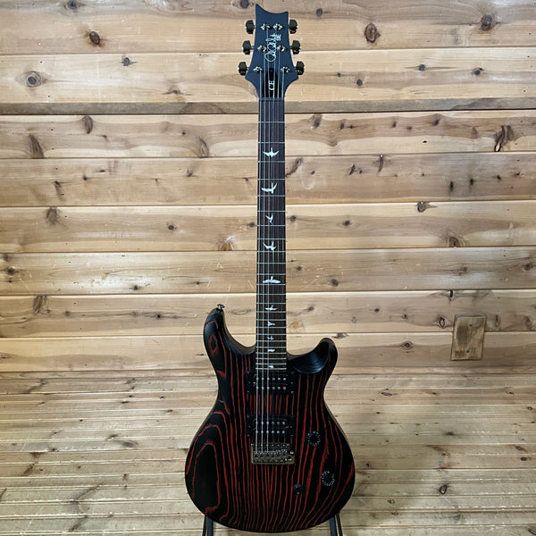 PRS Limited Edition SE Swamp Ash CE 24 "Sandblasted" Electric Guitar - Sandblasted Red