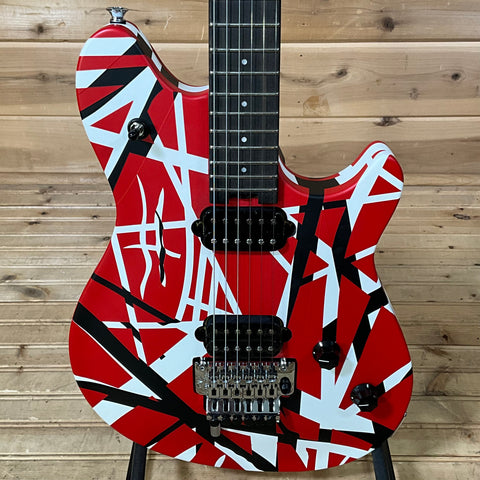 EVH Wolfgang Special Striped Electric Guitar - Red, Black, and White Stripes