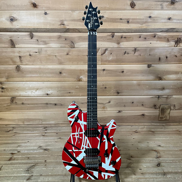 EVH Wolfgang Special Striped Electric Guitar - Red, Black, and White Stripes