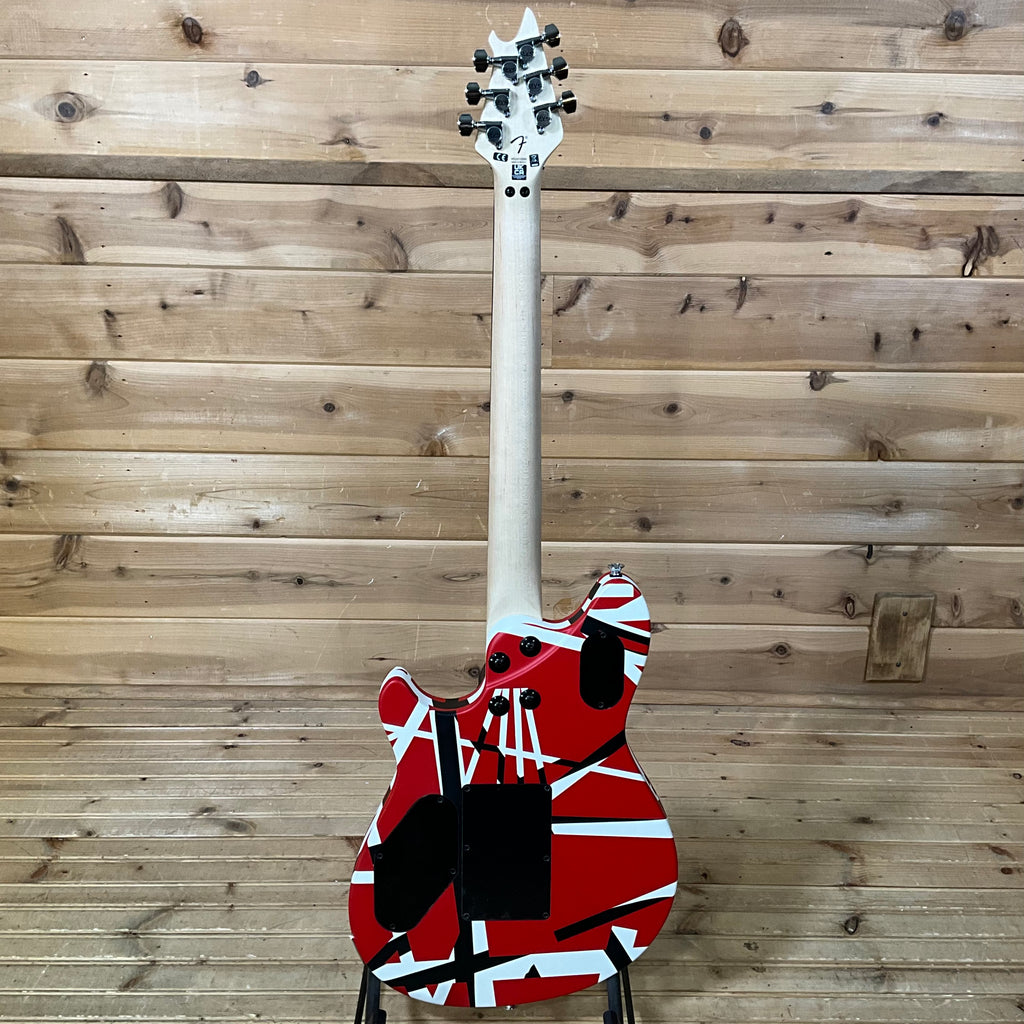 ギター EVH Striped Red with Black Stripe EVH StripedGuit Red w/ Black – Motor City Guitar