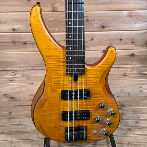Yamaha TRBX604FM Electric Bass - Matte Amber