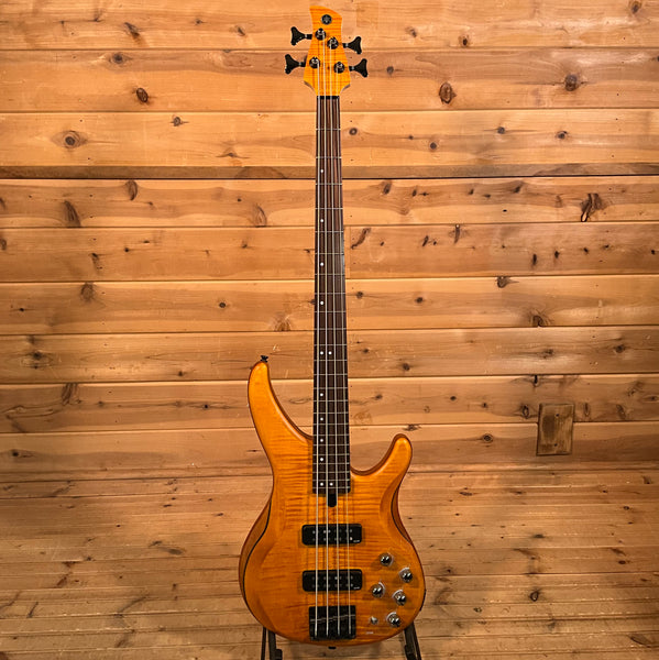 Yamaha TRBX604FM Electric Bass - Matte Amber