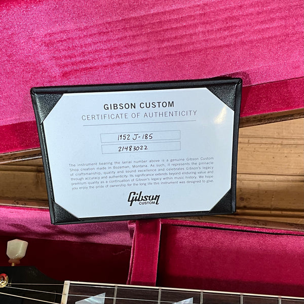 Gibson Custom Shop 1952 J-185 Acoustic Guitar - Antique Natural