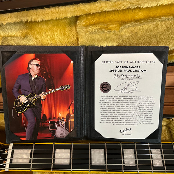 Epiphone Joe Bonamassa 59' Les Paul Electric Guitar - Antique Ebony