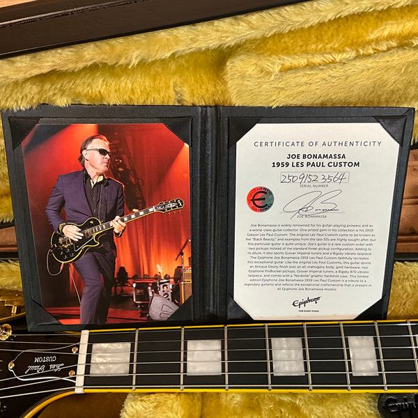 Epiphone Joe Bonamassa 59' Les Paul Electric Guitar - Antique Ebony