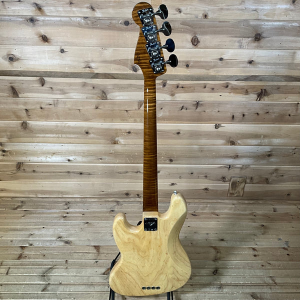 Fender Custom Shop Artisan Koa Top Electric Jazz Bass Guitar USED - Aged Natural