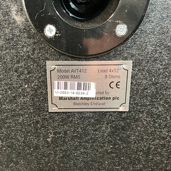 Marshall AVT412 Speaker Cabinet USED