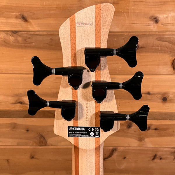 Yamaha TRBX605FM 5-String Electric Bass Guitar - Matte Amber