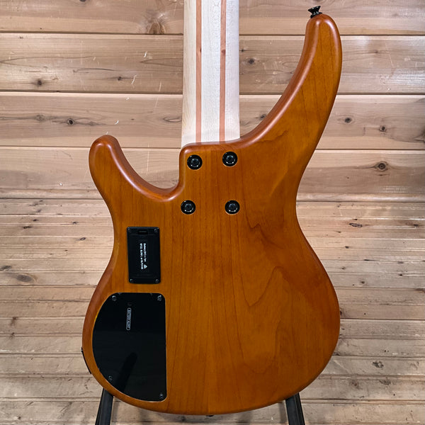 Yamaha TRBX605FM 5-String Electric Bass Guitar - Matte Amber