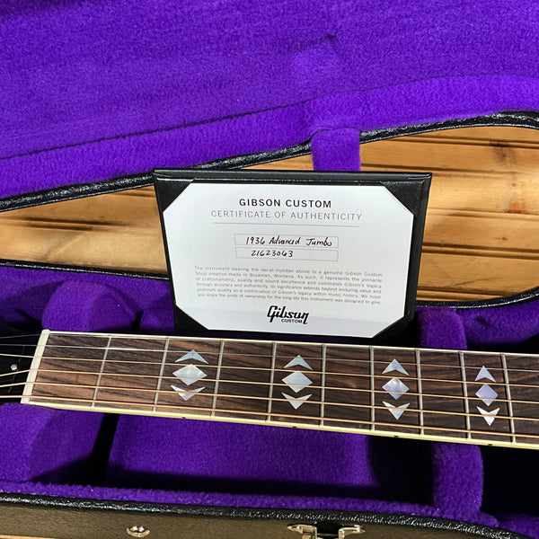 Gibson Custom Shop 1936 Advanced Jumbo Acoustic Guitar - Vintage Sunburst