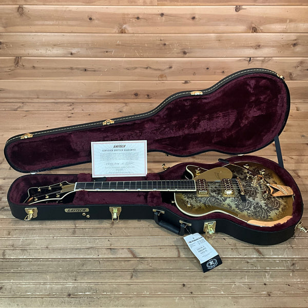 Gretsch Limited Edition G6134TG Paisley Penguin w/ Bigsby Electric Guitar - Gold Paisley