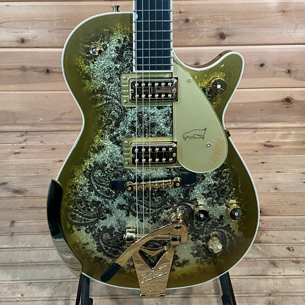 Gretsch Limited Edition G6134TG Paisley Penguin w/ Bigsby Electric Guitar - Gold Paisley