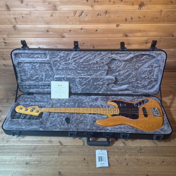 Fender American Professional Jazz Electric Bass Guitar - Natural