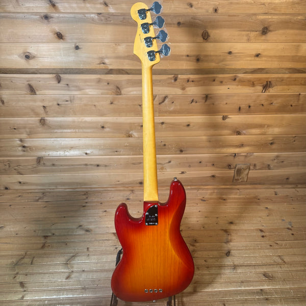Fender American Professional Jazz Electric Bass Guitar - Aged Cherry Burst