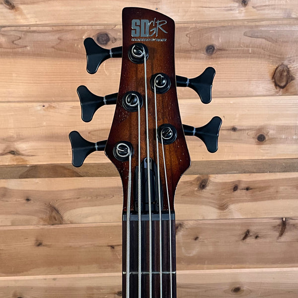Ibanez SR505AMHL 5-String Bass - Mahogany Brown Burst