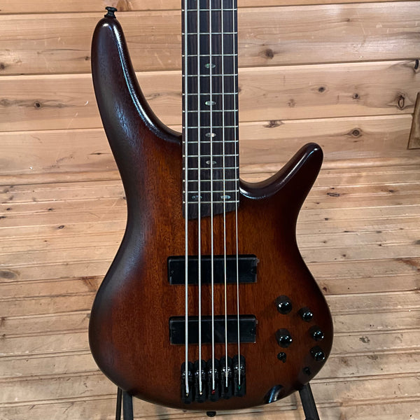 Ibanez SR505AMHL 5-String Bass - Mahogany Brown Burst