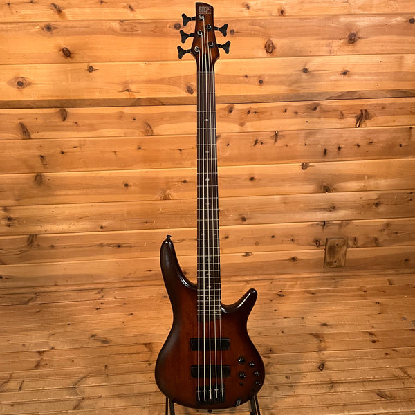 Ibanez SR505AMHL 5-String Bass - Mahogany Brown Burst