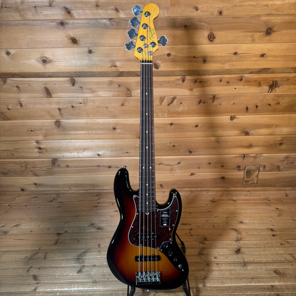 Fender American Professional Jazz V Electric Bass Guitar - 3-Color Sunburst