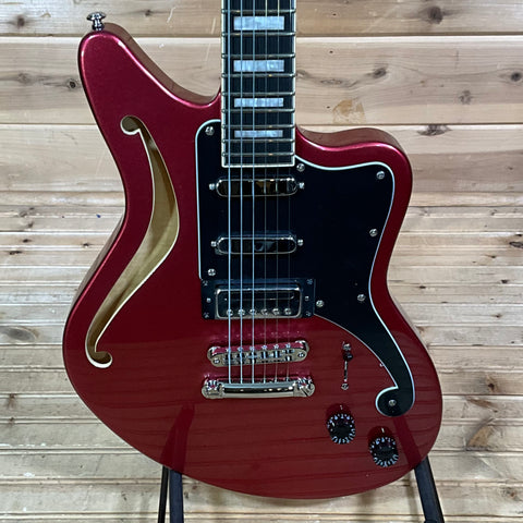 D'Angelico Premier Bedford SH Electric Guitar - Oxblood