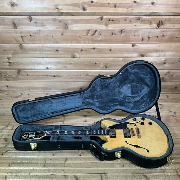 D'Angelico Deluxe DC Electric Guitar - Satin Honey