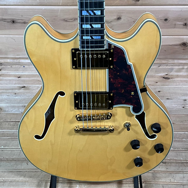 D'Angelico Deluxe DC Electric Guitar - Satin Honey