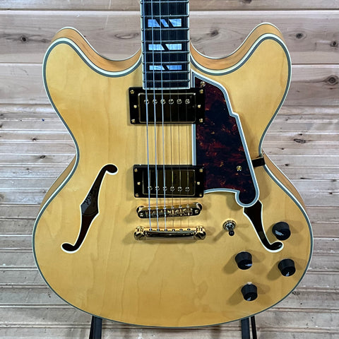D'Angelico Deluxe DC Electric Guitar - Satin Honey