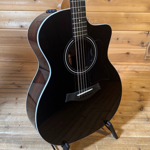 Taylor 214ce Deluxe Special Edition Acoustic Guitar - Blacktop