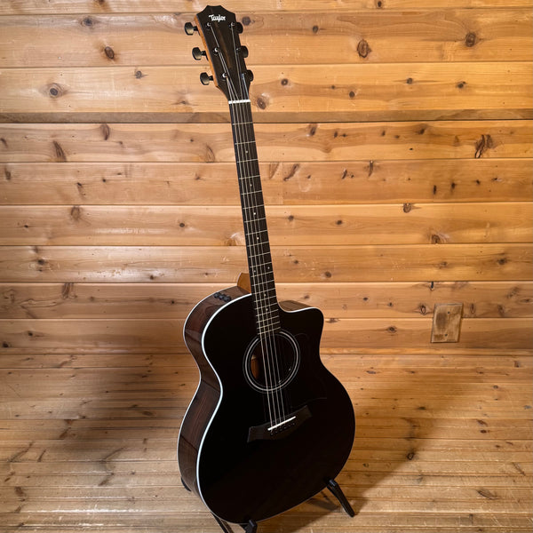 Taylor 214ce Deluxe Special Edition Acoustic Guitar - Blacktop