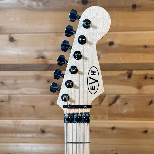 EVH Striped Series Shapes Electric Guitar - Black and White