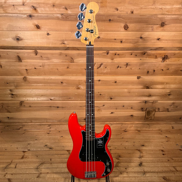 Fender Player II Precision Electric Bass Guitar - Coral Red