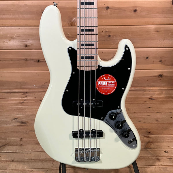 Squier Affinity Series Active Jazz Electric Bass Guitar - Olympic White