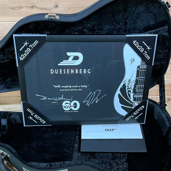 Duesenberg Limited Edition Alliance Series James Bond 007 Electric Guitar - Gunbarrel Graphic