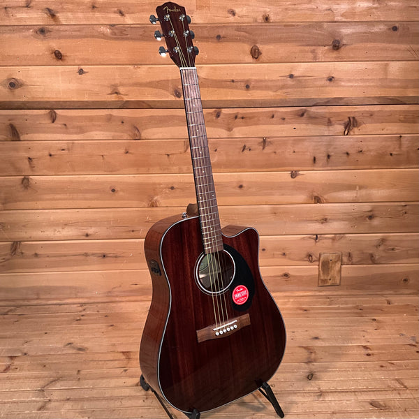 Fender CD-60SCE Dreadnought Acoustic Guitar - All Mahogany
