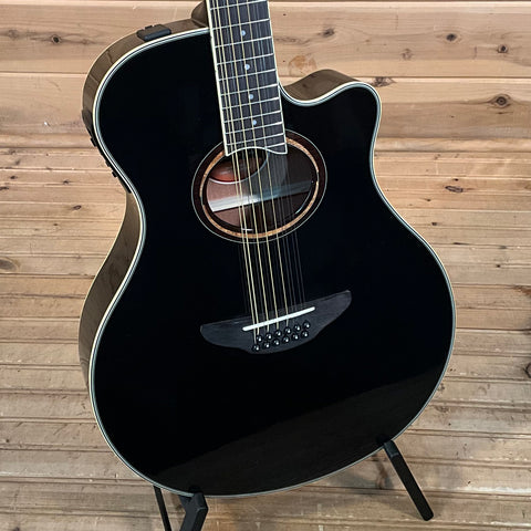 Yamaha APX700II Thinline 12 String Acoustic Guitar - Black